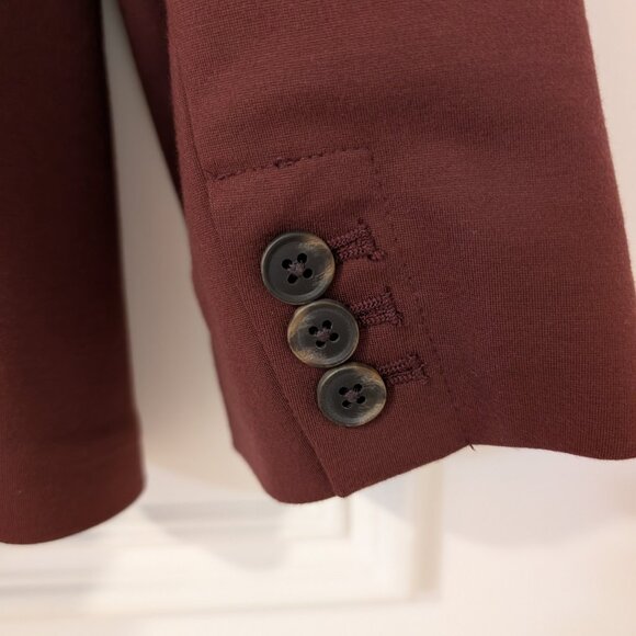 Old Navy Classic Ponte-Knit Blazer in Wine Purple - Picture 7 of 7